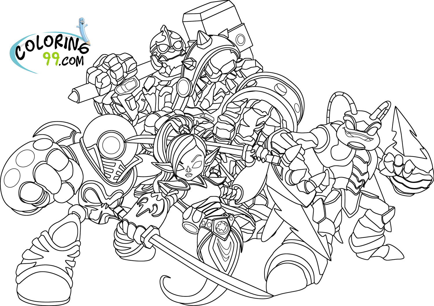 Skylanders Giants Coloring Pages | Minister Coloring