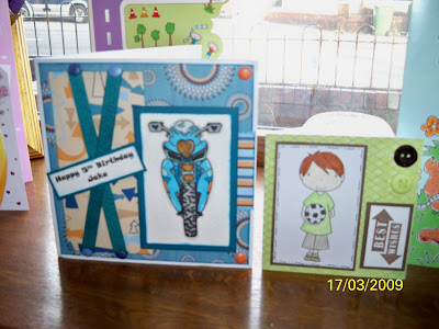 and here is his is birthdays cards off my lovely blogging friends they so 