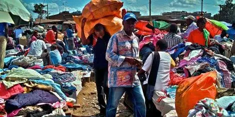 Small traders at Gikomba market. PHOTO | BMS