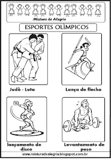 Esportes olímpicos para colorir