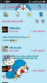 BBM Mod Hello Kitty Doraemon Apk Terbaru Gratis 2016