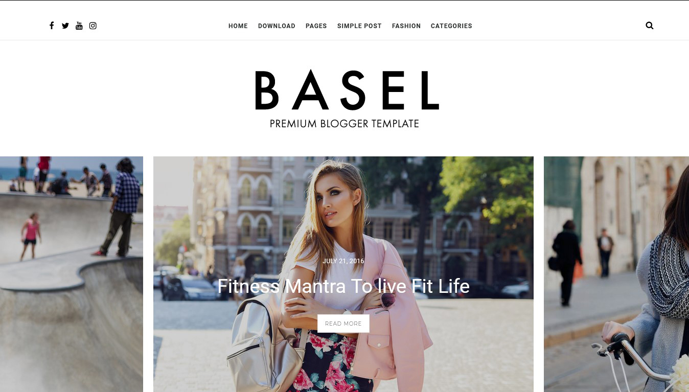 Basel Fashion & Personal Responsive Blogger Template