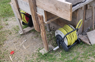 Hoses wrapped on reels