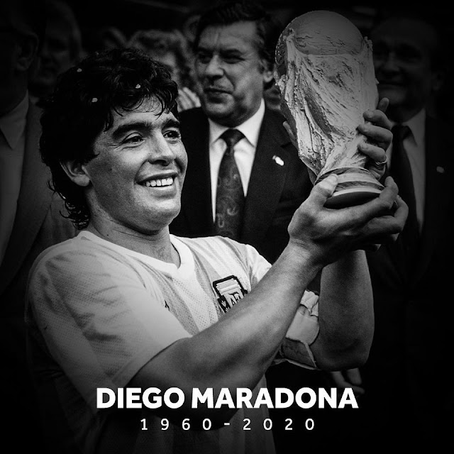 Diego Maradona Meninggal Dunia Di Usia 60 Tahun.