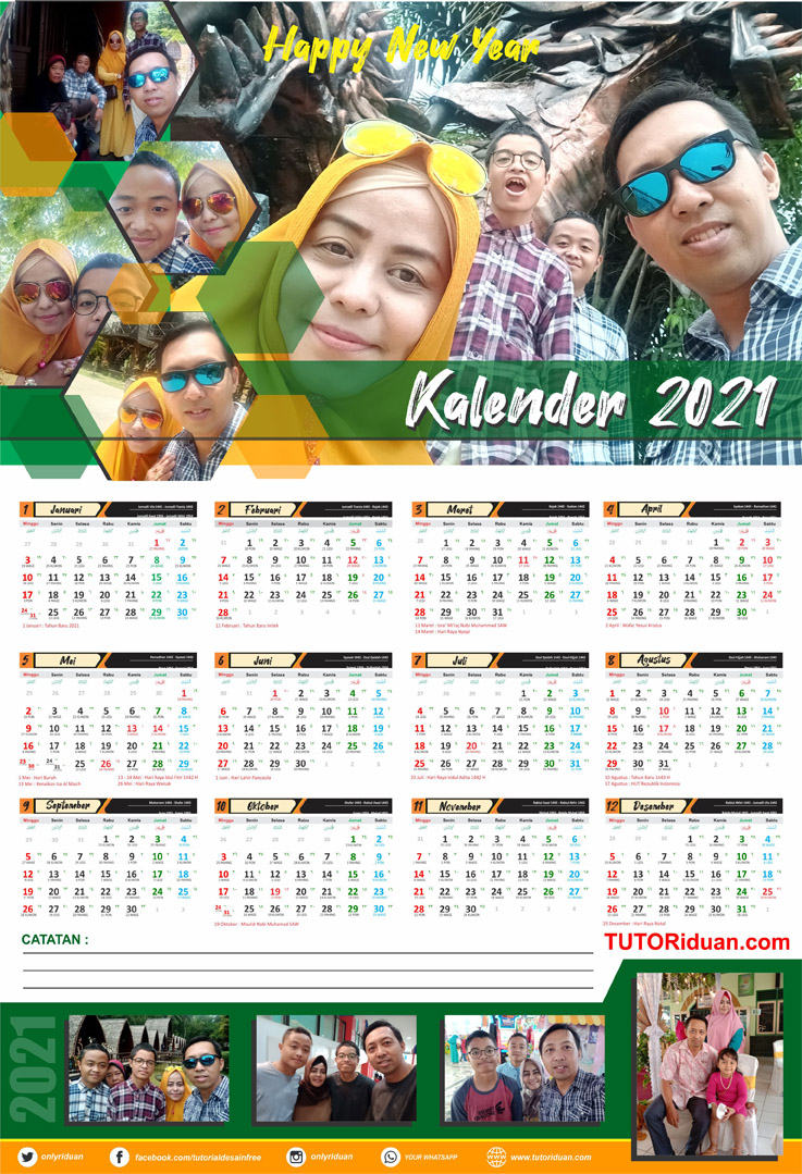 Tren Gaya 74+ Desain Kalender Dinding 2021