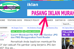 Ayoo..Pasang Iklan Murah Di Blog Ini Www.Palucomputer.Com