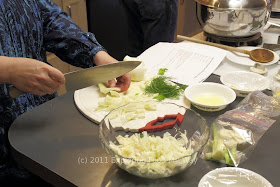 Preparation of the Fennel Salad Preparation of the Fennel Salad