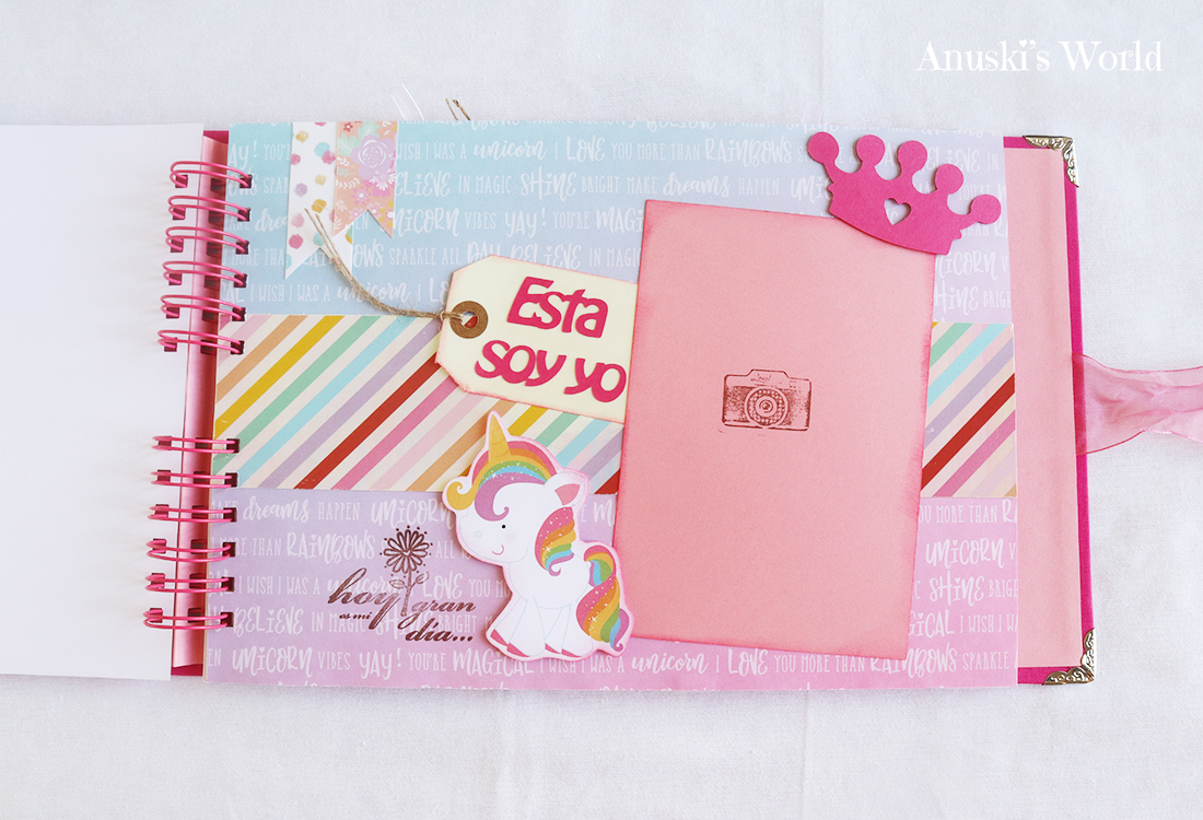 Libro de firmas comunión niña personalizado unicornios - Anuski's