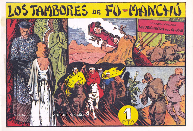 Los tambores de Fu-Manchú 2. Editorial Valenciana, 1943