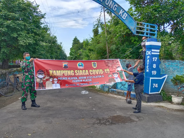 Cara Babinsa Dan Bhabinkamtibmas sosialisasi Pencegahan Covid 19