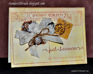 Stamp With Trude, Stampin' Up!, Wednesday 201, Beyond the Basics