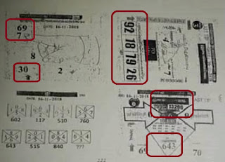 Thai Lottery Last 4pc Paper For 16-11-2018