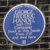 Handel lived here, 25 Brook Street