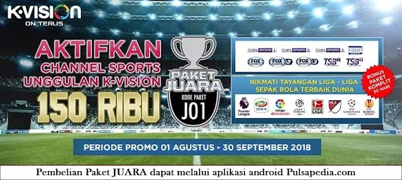 Voucher Paket Juara J01 dan Champions CT01 K Vision