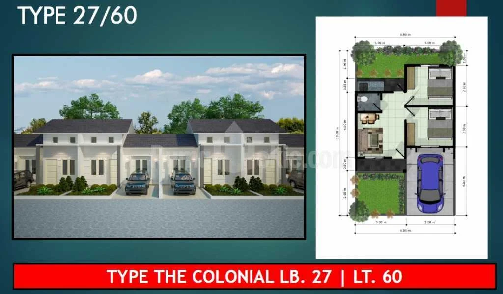 Rumah Murah Perumahan Stasiun Tenjo City Residence Type 27 60