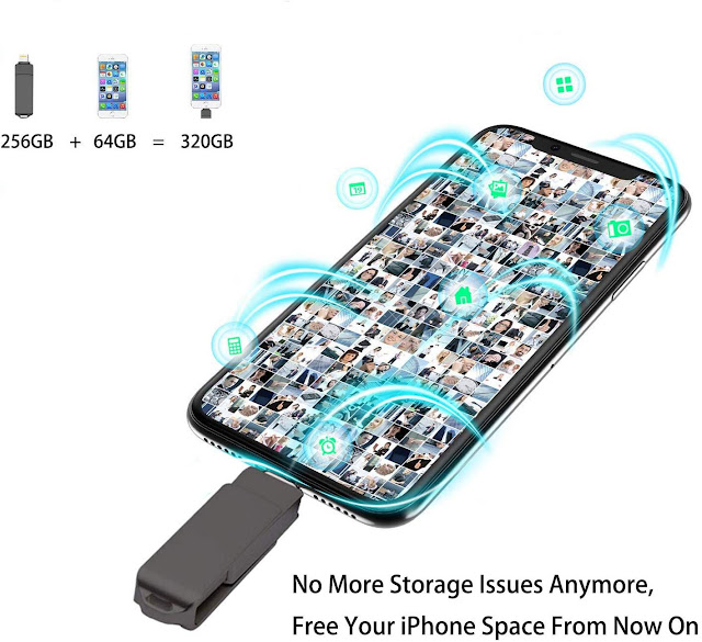 Best USB Flash Drive for iphone,256GB 4 in 1 iPhone Memory Stick