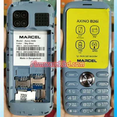 Marcel Axino B26i Flash File MT6261