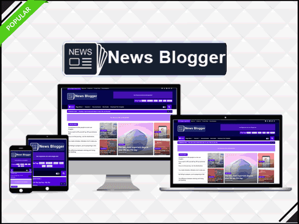 News Blogger - Professional & Magazine Template