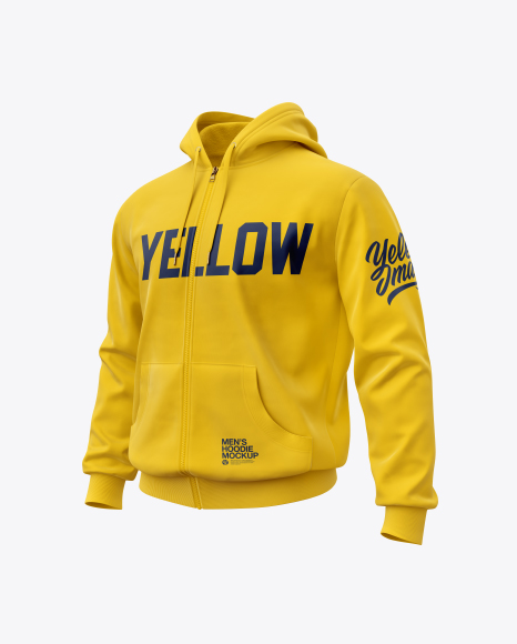 Download Men's Full-Zip Hoodie Mockup - Free elegant ...