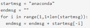 what is the value of endmsg after executing the following lines
