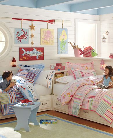 DORMITORIO PARA HERMANOS DORMITORIO PARA HERMANAS - DORMITORIOS COMPARTIDOS POR HIJOS DE DISTINTAS EDADES O DISTINTOS SEXOS DECORACION UNISEX BOY AND GIRL ROOM IDEAS by dormitorios.blogspot.com