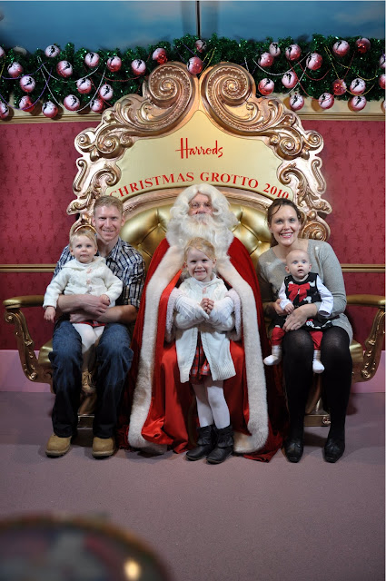 Family Photo with Harrods Santa 2010