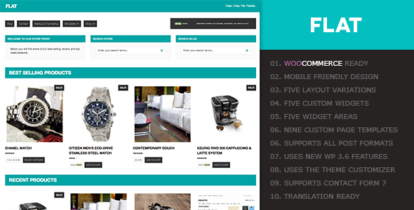 Flat WooCommerce Theme - WooCommerce eCommerce