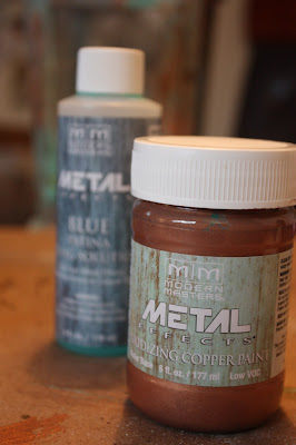 metal effects and oxidizing solution