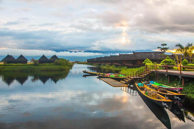 Là một trong những kỳ quan đặc sắc nhất của Myanmar, hồ Inle là trái tim văn hóa của bang Shan, một bang trải dài từ tây sang đông Myanmar với nhiều làng mạc, đồi núi và ruộng bậc thang. Hồ nằm trong một thung lũng lớn, ở độ cao 900 m so với mực nước biển, được bao bọc bởi dãy núi Shan.