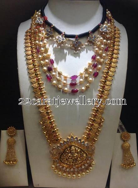 Gold Beads Ruby Set and Kasumala