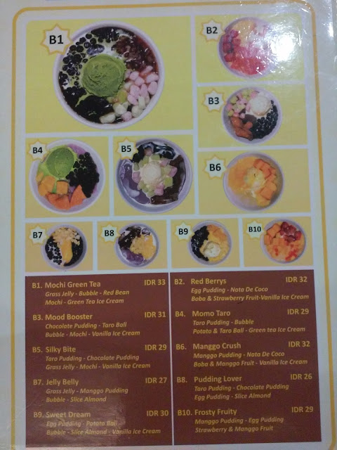 daftar harga dan menu bubbly lombok epicentrum mall