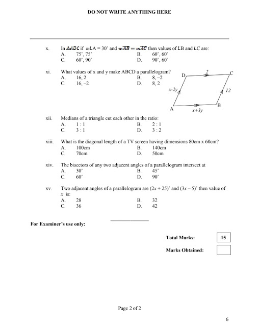 Fbise class 9 Math model Paper new with pattern & marks distribution for SSC I class 9 exam 2021