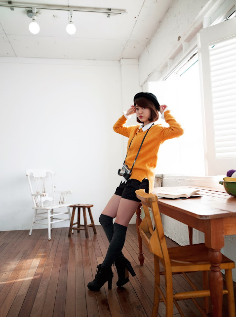 5 Bo Mi in yellow - very cute asian girl-girlcute4u.blogspot.com