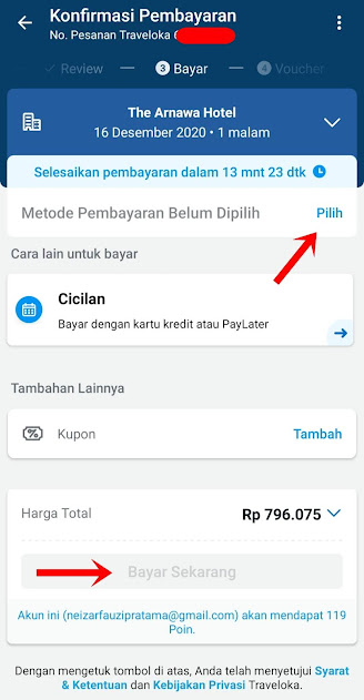 Cara Booking Hotel di Aplikasi Traveloka