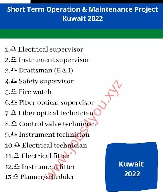 Short Term Operation & Maintenance Project Kuwait 2022