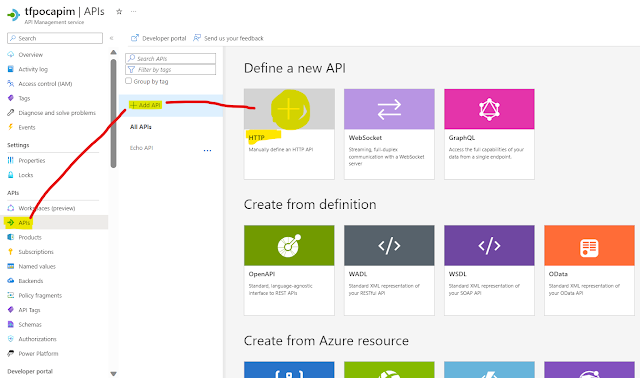 Add an API in Azure APIM