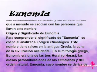 significado del nombre Eunomia