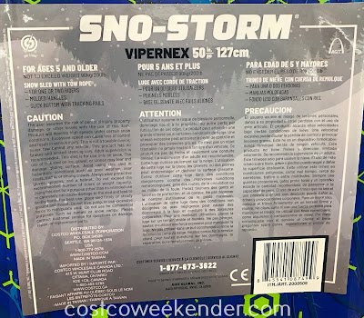 Sno-Storm Vipernex Snow Sled: great for any home cook