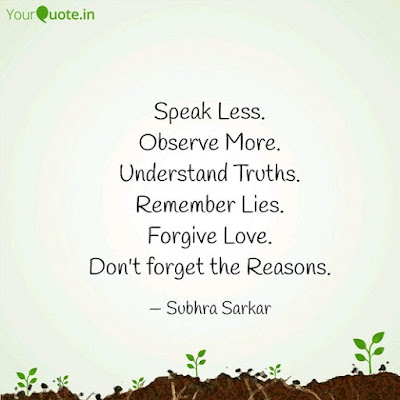 Speak Less Observe More