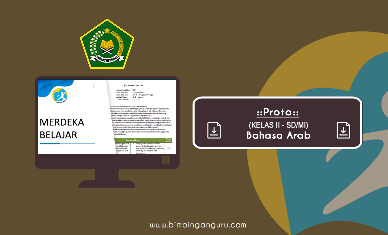 Prota Bahasa Arab Kelas II K13 MI Tahun 2022/2023 (TERBARU)