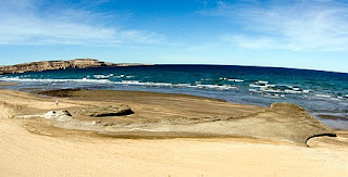 Playa de arena de Península Valdés