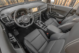 Interior view of 2017 Kia Sportage SX
