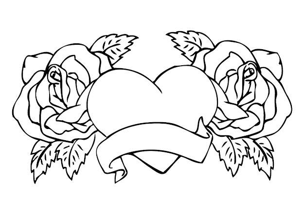 best hd rose coloring pages image  craetive kids colouring