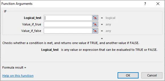 دالة IF البسيطة excel