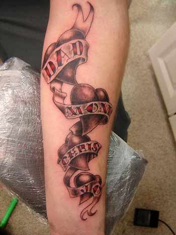 My Last Name Mackey Arm Tattoo Heidi Klum's New Arm Tattoo
