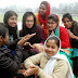    As the cold wave continued to sweep Patna, Patna Women's College students applied primitive method to keep them warm on the campus on January 10, 2015.