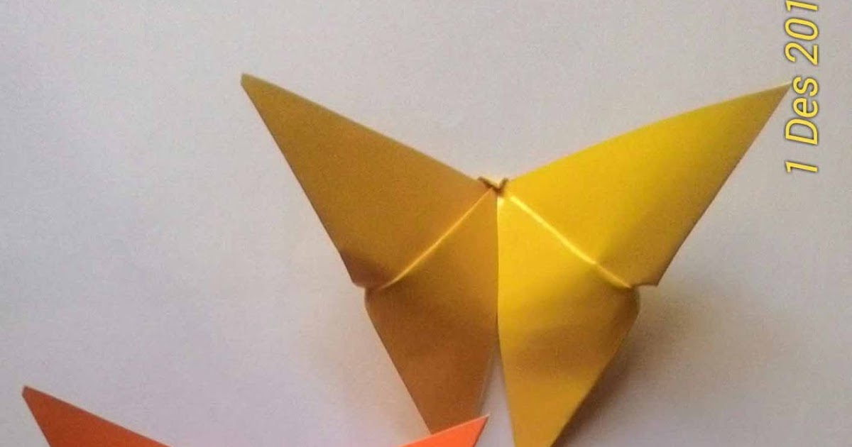 Rido Amriadi Cara  Membuat  Origami Kupu  Kupu 