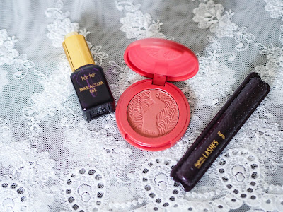 Tarte : Maracuja Oil, Amazonian clay 12 hour blush in fanciful, Light, Camera, Lashes mascara