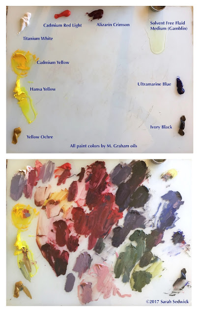 oil paint palette sarah sedwick