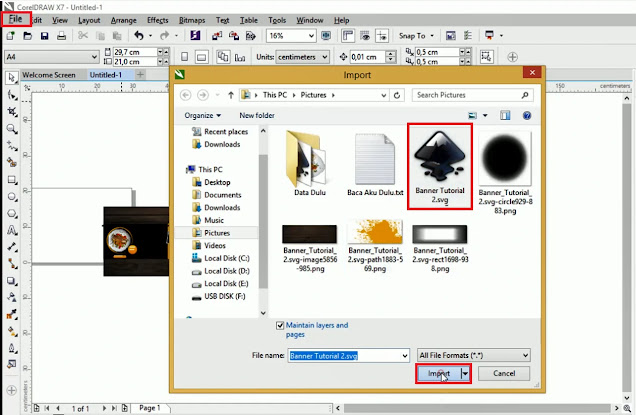 Membuka File Inkscape Dengan CorelDraw File CDR